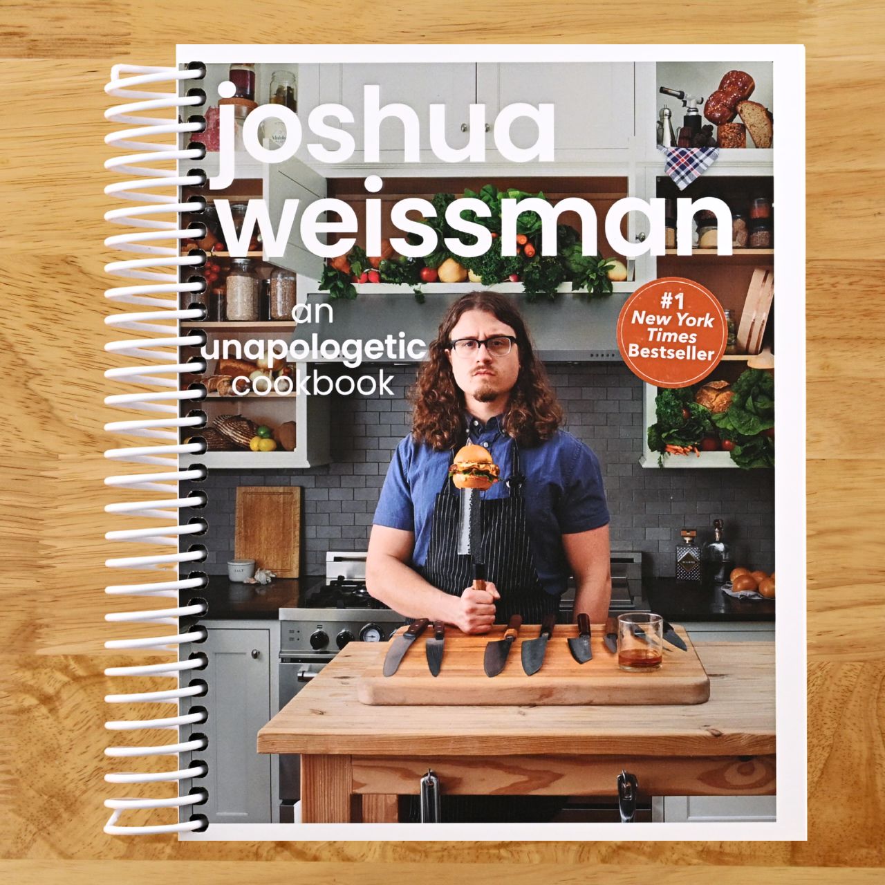 Joshua Weissman: An Unapologetic Cookbook. #1 NEW YORK TIMES BESTSELLER (Spiral bound) Happy Coil spiral bound book