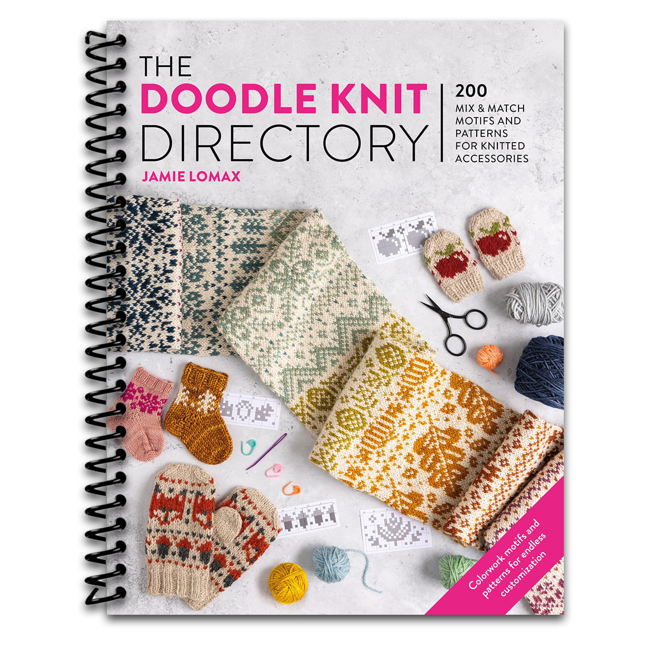 The Doodle Knit Directory: 200 mix & match motifs and patterns for knitted accessorie (Spiral bound)