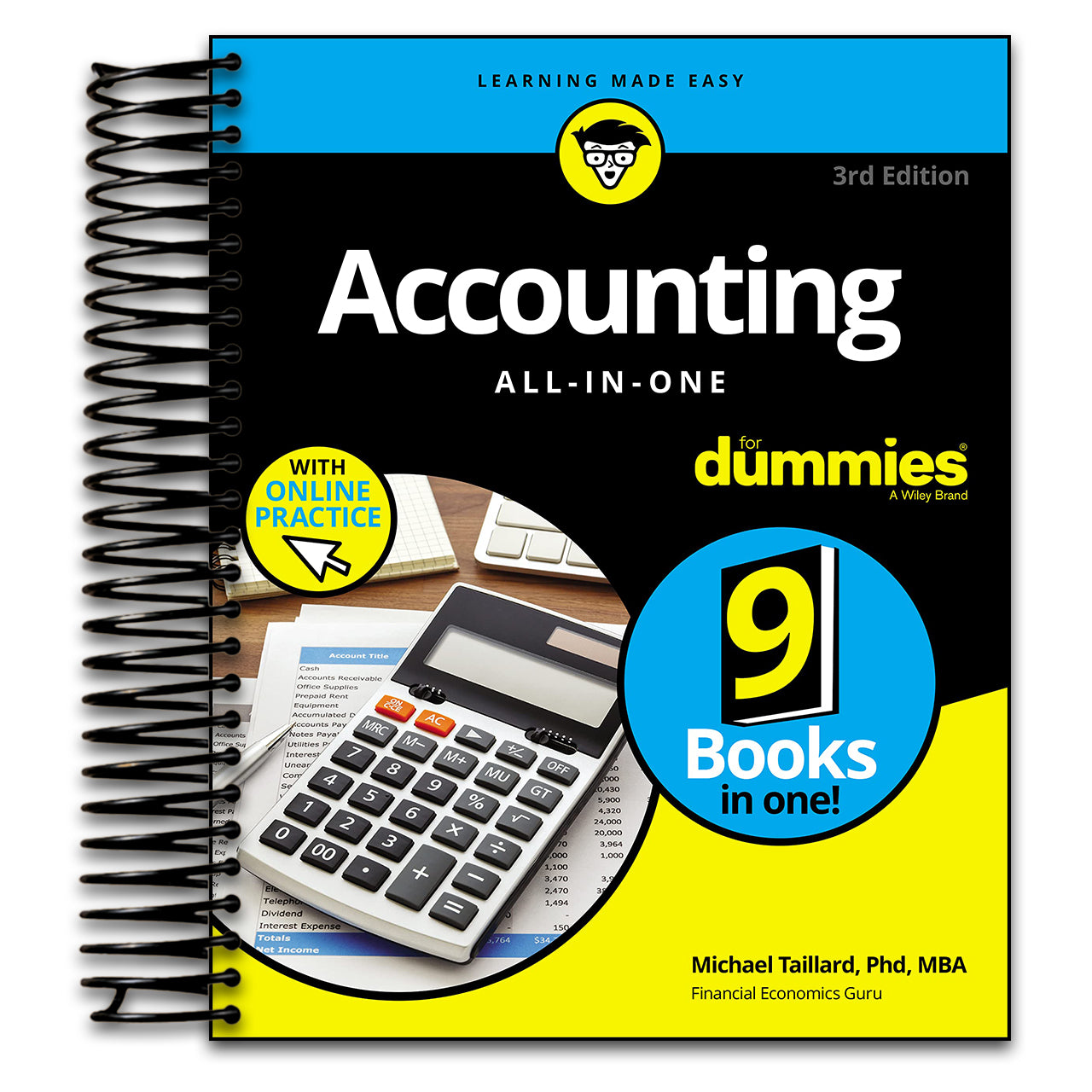 Accounting All-in-One For Dummies (+ Videos and Quizzes Online) (For Dummies (Business & Personal Finance)) (Spiral bound) Happy Coil spiral bound book