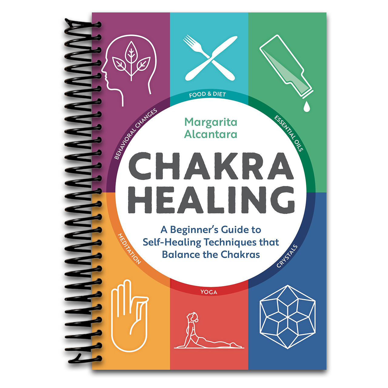 Chakra Healing: A Beginner's Guide to Self-Healing Techniques that Balance the Chakras (Spiral bound) Happy Coil spiral bound book