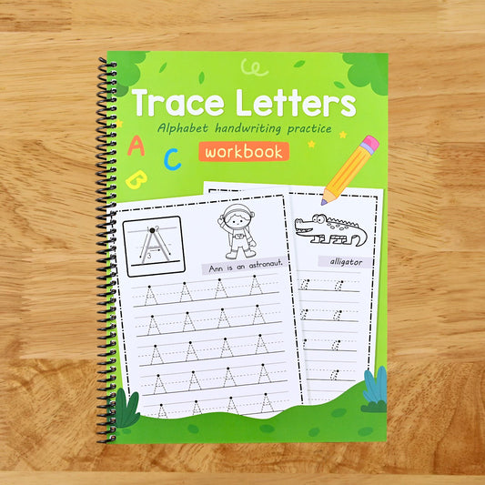 52-Page A-Z Alphabet ABC Letters Practice Paper Book for Preschool Learning, English Homework, Writing Exercise - Kindergarten Pre-School - Colorful Design, Alphabet Learning Book | Alphabet Learning Book | Durable Paper Book