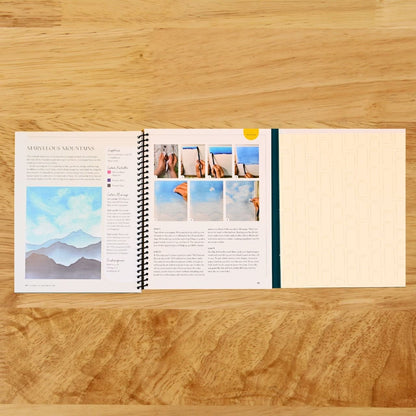 Learn to Watercolor: 20 Step-by-Step Beginner-Friendly Lessons on Watercolor Paper - Includes Watercolor Pad with Sketches – No Drawing Required! (Watercolor This Book)