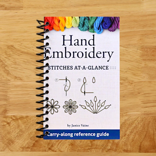 Hand Embroidery Stitches At-A-Glance: Carry-Along Reference Guide (Landauer) Pocket-Size Step-by-Step Illustrated How-To for 30 Favorite Stitches, plus Tips & Techniques and Needle & Thread Charts