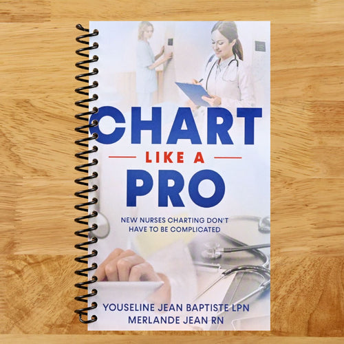 Chart Like A Pro: New Nurses Charting Don't Have To Be Complicated (Spiral bound) Happy Coil spiral bound book