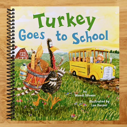 Turkey Goes to School (Turkey Trouble) (Spiral bound) Happy Coil spiral bound book