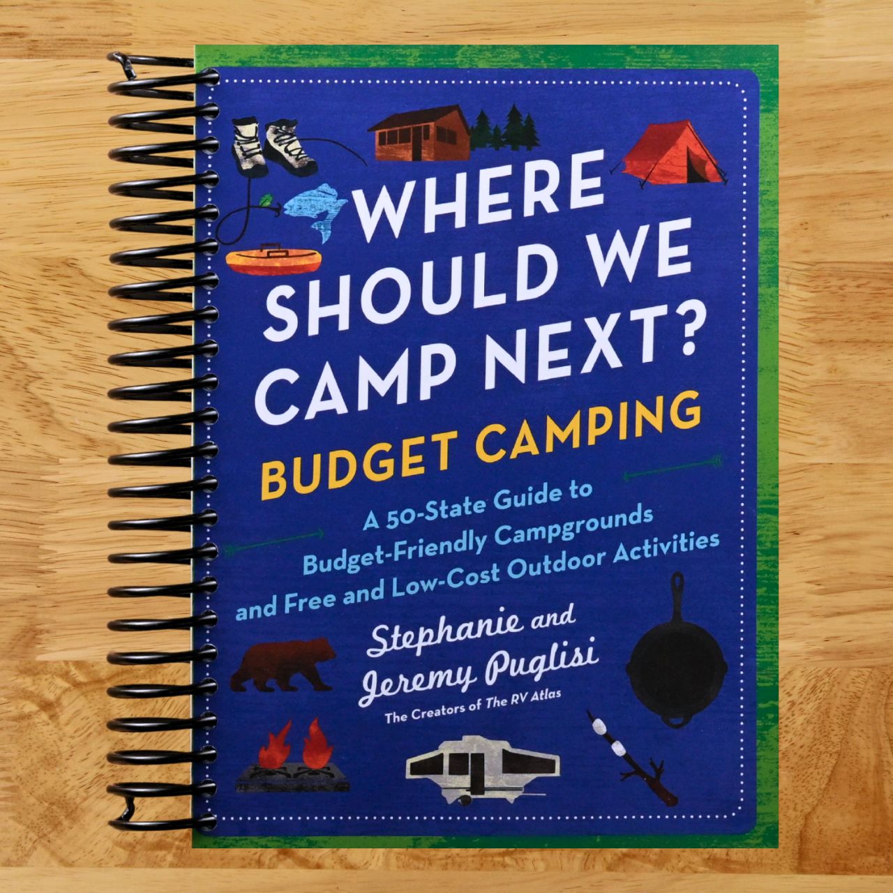 Where Should We Camp Next?: Budget Camping: A 50-State Guide to Budget-Friendly Campgrounds and Free and Low-Cost Outdoor Activities (Spiral bound) Happy Coil spiral bound book