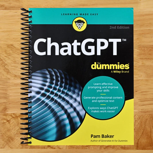 ChatGPT For Dummies (Spiral bound) Happy Coil spiral bound book