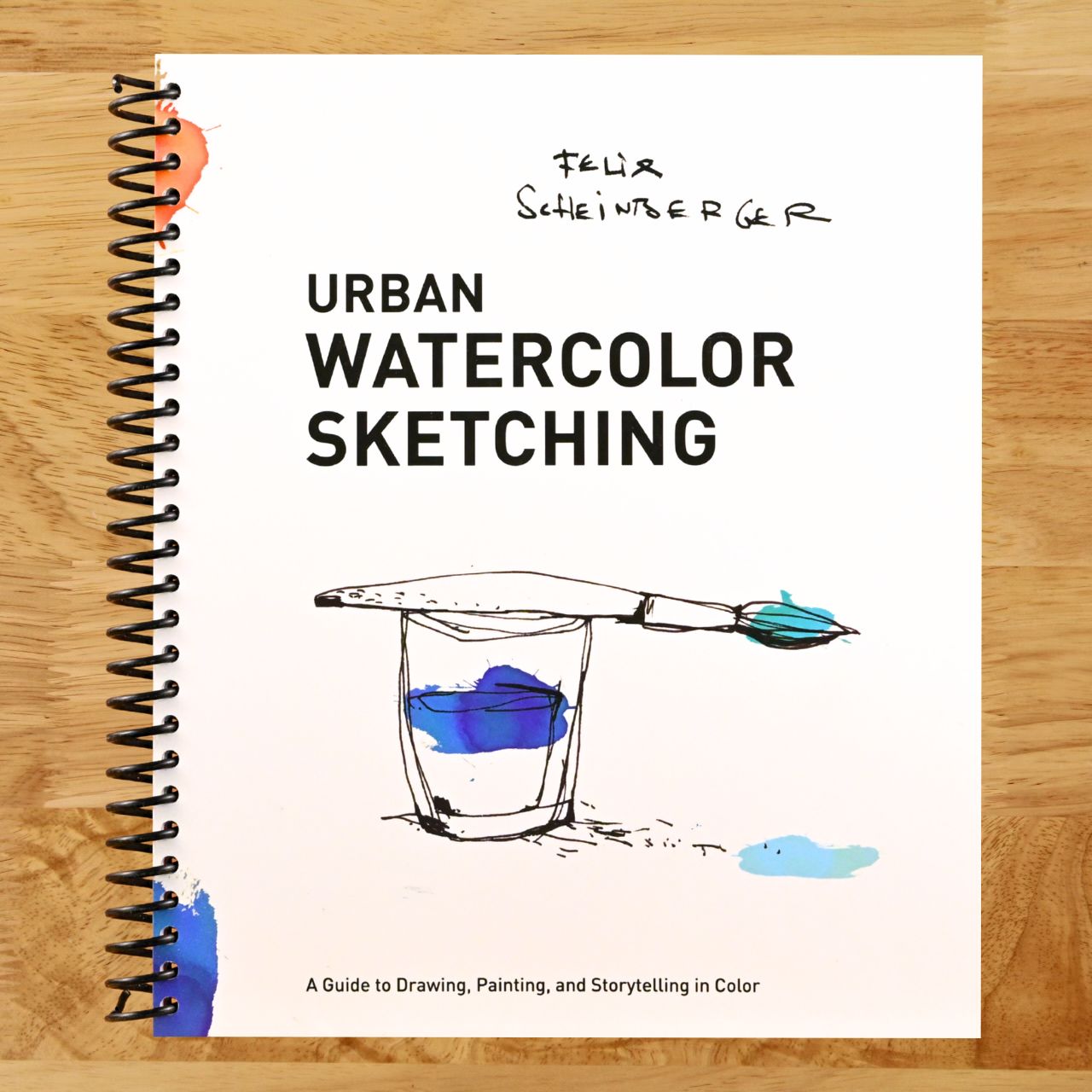 Urban Watercolor Sketching: A Guide to Drawing, Painting, and Storytelling in Color (Spiral bound) Happy Coil spiral bound book