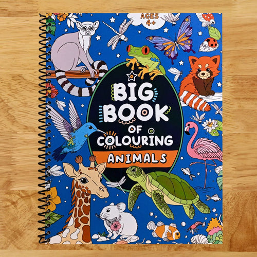 Big Book of Colouring: Animals: For Children Ages 4+ (Big Books of Colouring (Ages 4+)) (Spiral bound) Happy Coil spiral bound book