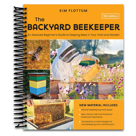 The Backyard Beekeeper, 5th Edition: An Absolute Beginner's Guide to Keeping Bees in Your Yard and Garden – Natural beekeeping techniques – New Varroa ... for recordkeeping and maintenance (Spiral bound) Happy Coil spiral bound book
