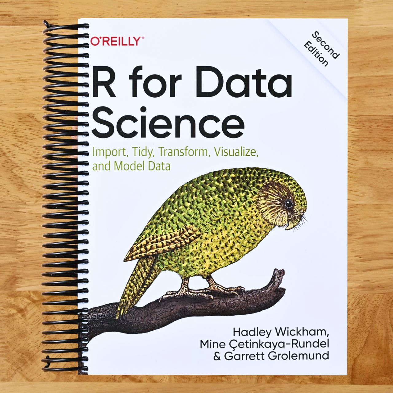 R for Data Science: Import, Tidy, Transform, Visualize, and Model Data (Spiral bound) Happy Coil spiral bound book