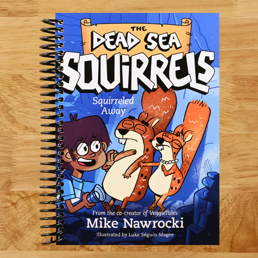 Squirreled Away: A Christian Chapter Book Filled with Laugh-Out-Loud Adventures and Biblical Lessons (The Dead Sea Squirrels) (Spiral bound) Happy Coil spiral bound book