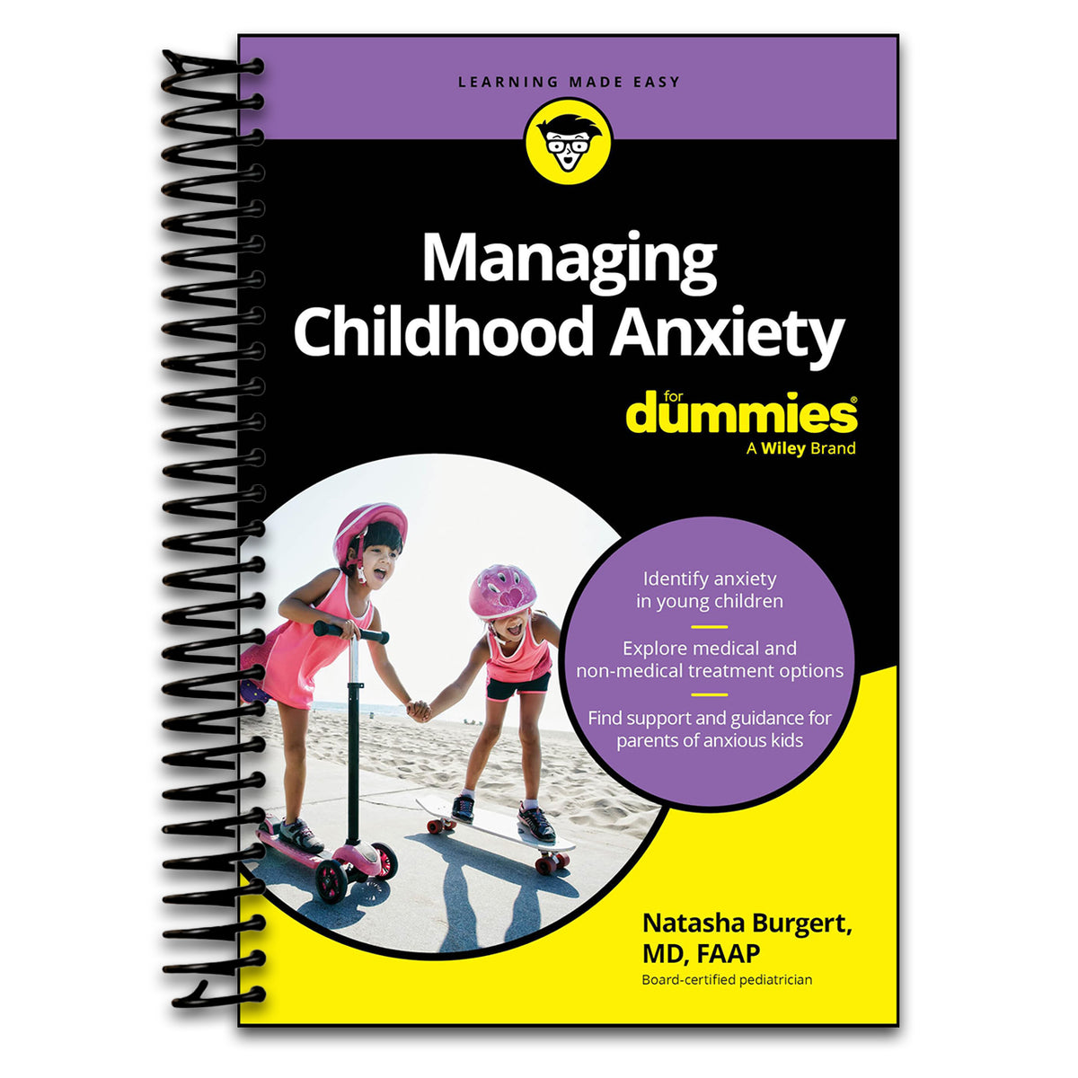 Managing Childhood Anxiety For Dummies (Spiral bound) Happy Coil spiral bound book