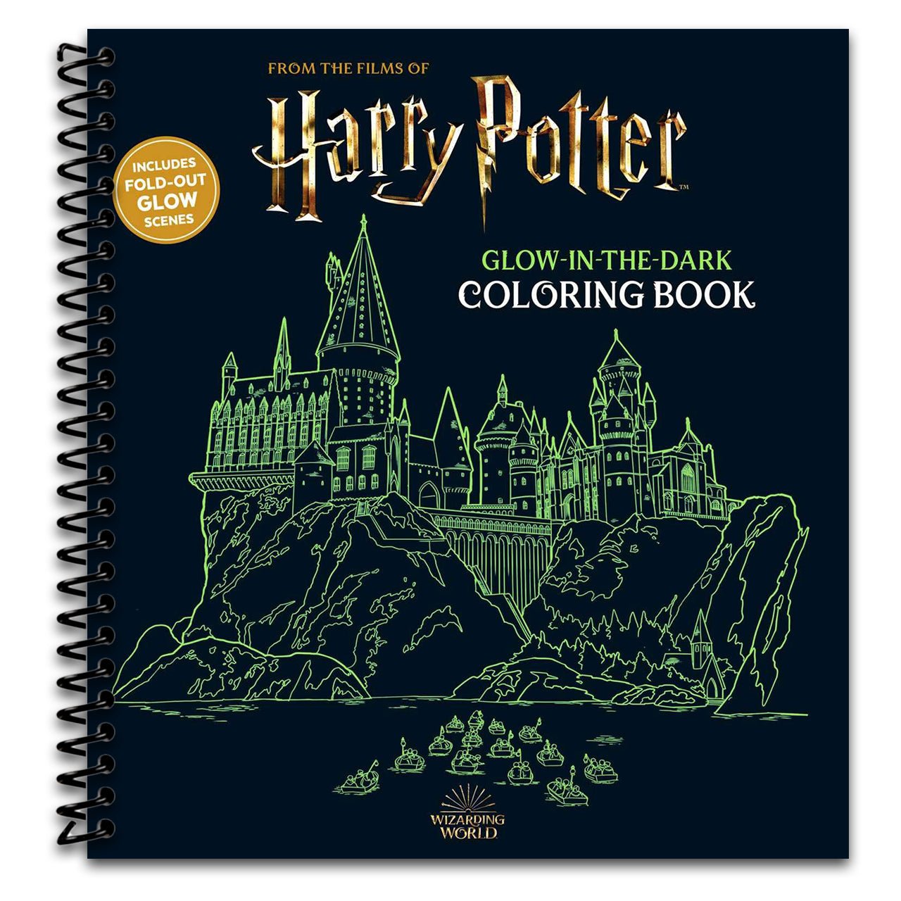 Harry Potter Glow-in-the-Dark Coloring Book   (Spiral bound)
