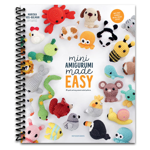 Mini Amigurumi Made Easy: 25 Quick & Easy Animal Crochet Patterns (Spiral bound) Happy Coil spiral bound book