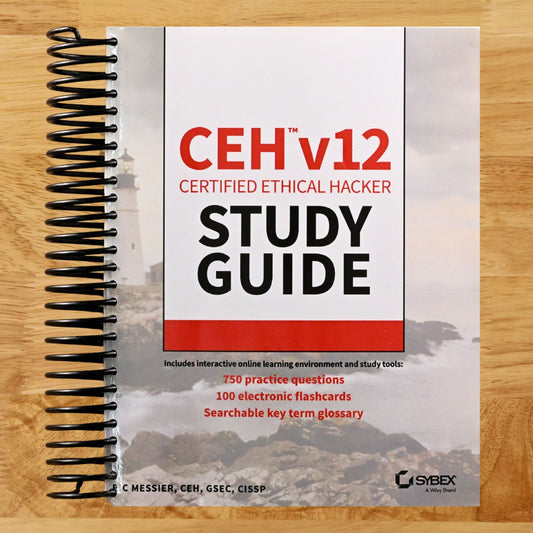 CEH v12 Certified Ethical Hacker Study Guide with 750 Practice Test Questions (Sybex Study Guide) (Spiral bound) Happy Coil spiral bound book