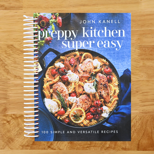 Preppy Kitchen Super Easy: 100 Simple and Versatile Recipes (The Preppy Kitchen Series) (Spiral bound) Happy Coil spiral bound book