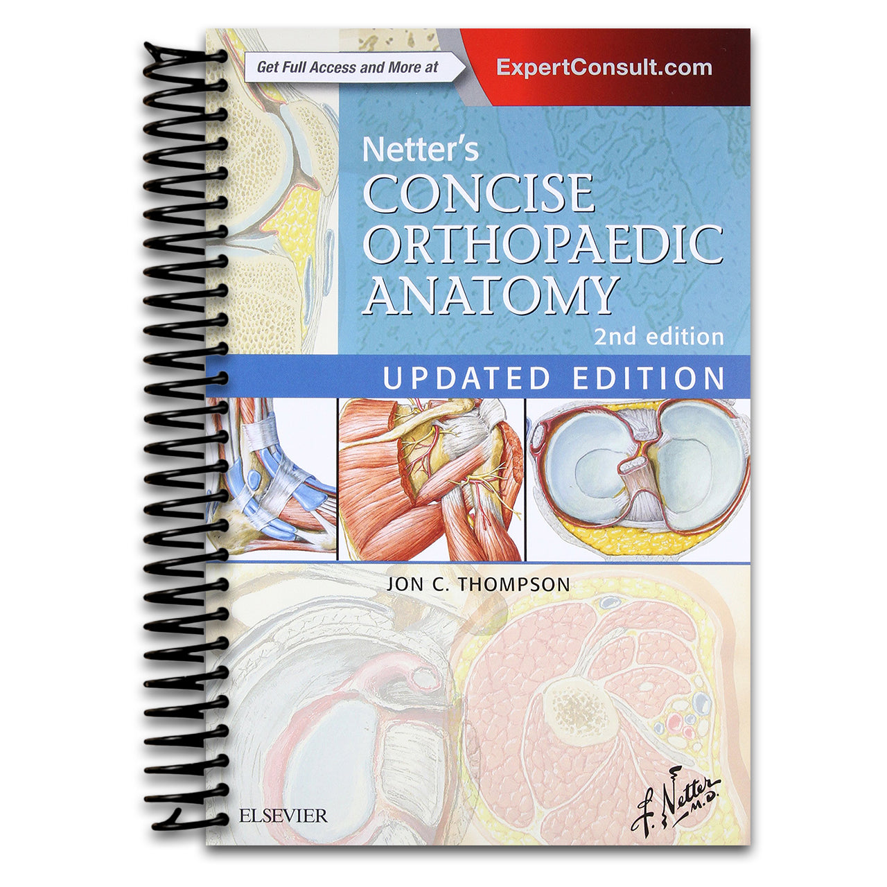 Netter's Concise Orthopaedic Anatomy, Updated Edition (Netter Basic Science) (Spiral bound) Happy Coil spiral bound book