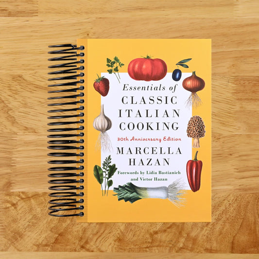 Essentials of Classic Italian Cooking: 30th Anniversary Edition: A Cookbook (Spiral bound) Happy Coil spiral bound book