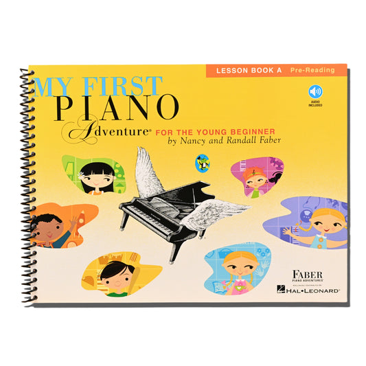 My First Piano Adventure: Lesson Book A | Beginner Piano Book for Kids Ages 5‚Äì6 with Online Audio | Pre-Reading Music Theory and Rhythm Games | Faber Sheet Music Songbook for Young Pianists   (Spiral bound)