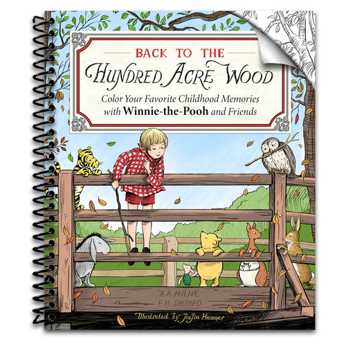 Back to the Hundred Acre Wood: Color Your Favorite Childhood Memories with Winnie-the-Pooh and Friends (Spiral bound) Happy Coil spiral bound book