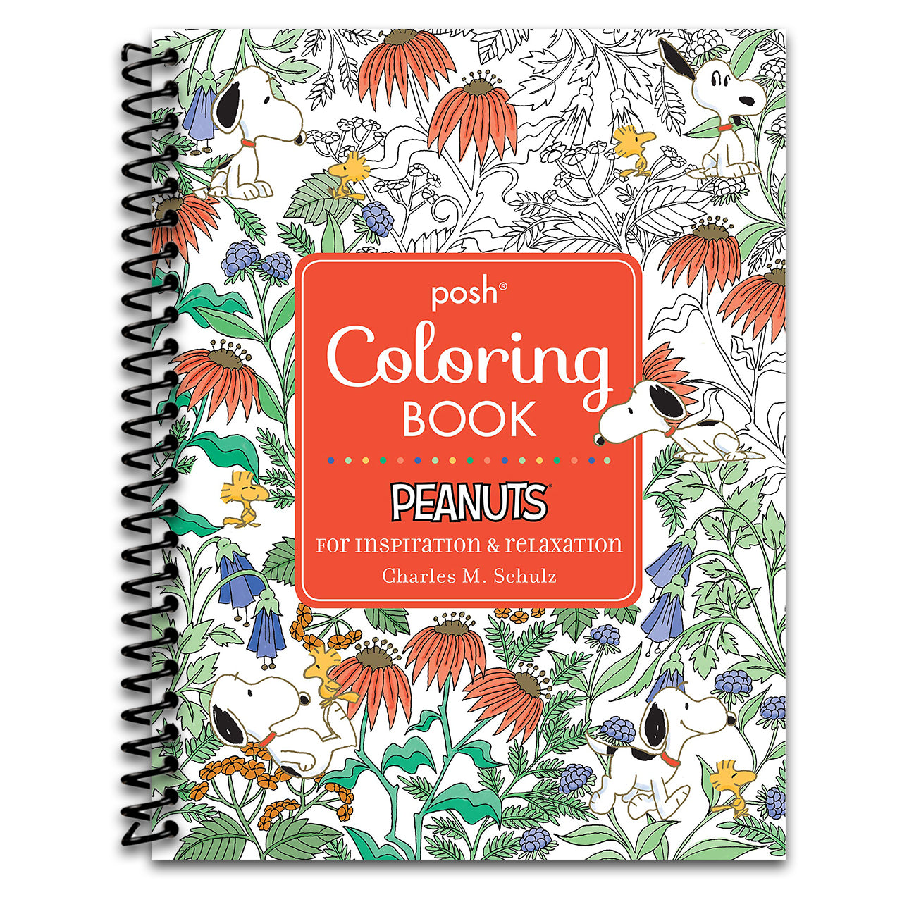 Posh Adult Coloring Book: Peanuts for Inspiration & Relaxation (Posh Coloring Books) (Volume 21)   (Spiral bound)