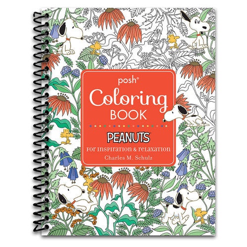 Posh Adult Coloring Book: Peanuts for Inspiration & Relaxation (Posh Coloring Books) (Volume 21)   (Spiral bound)