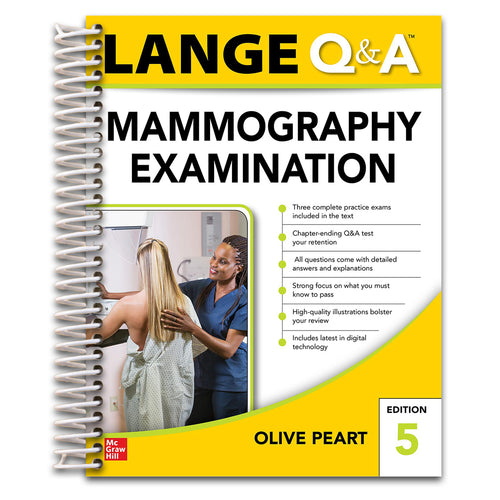LANGE Q&A: Mammography Examination, Fifth Edition (Spiral bound) Happy Coil spiral bound book