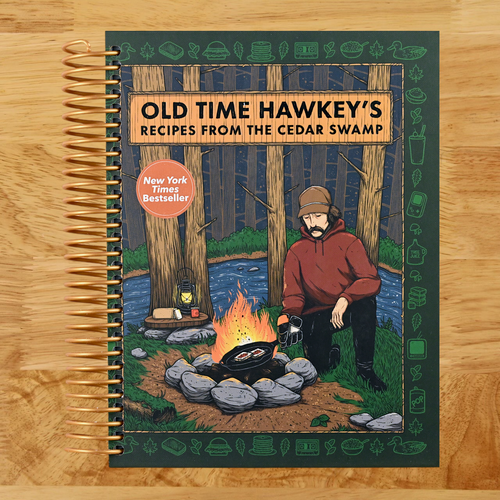 Old Time Hawkey's Recipes from the Cedar Swamp: A Cookbook (Spiral bound) Happy Coil spiral bound book