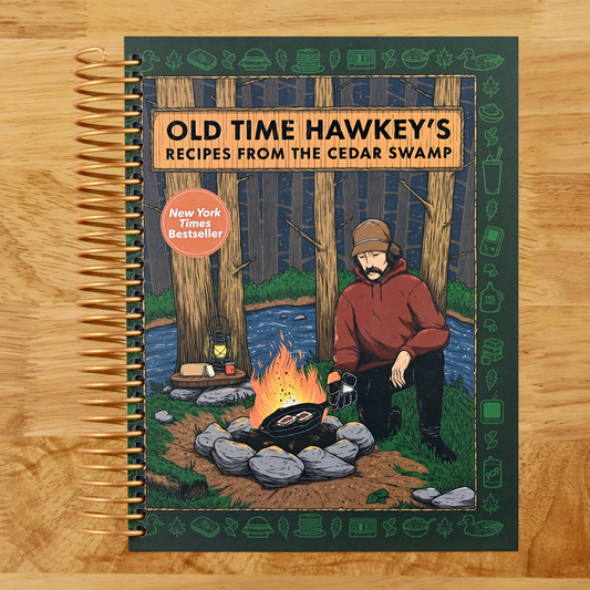 Old Time Hawkey's Recipes from the Cedar Swamp: A Cookbook (Spiral bound) Happy Coil spiral bound book
