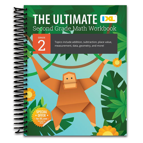 The IXL Ultimate 2nd Grade Math Workbook, Activity Book for Kids Ages 7-8 Covering Addition, Subtraction, Place Value, Geometry, Measuring, and More Mathematics (IXL Ultimate Workbooks) (Spiral bound) Happy Coil spiral bound book
