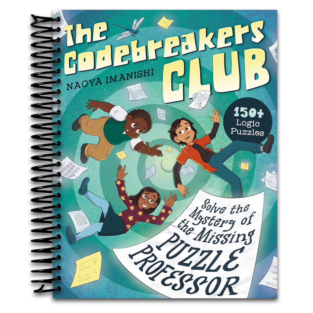 The Codebreakers Club Solve the Mystery of the Missing Puzzle Professor: 150+ Logic Puzzles (Spiral bound) Happy Coil spiral bound book