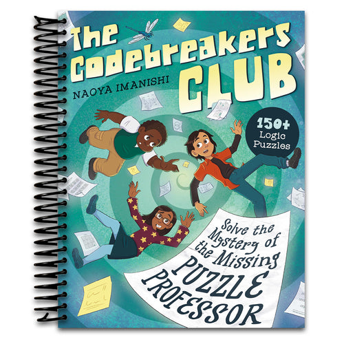 The Codebreakers Club Solve the Mystery of the Missing Puzzle Professor: 150+ Logic Puzzles (Spiral bound) Happy Coil spiral bound book
