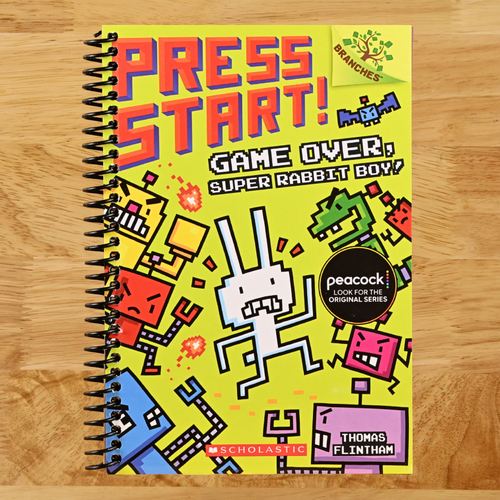 Game Over, Super Rabbit Boy!: A Branches Book (Press Start! #1)  (Spiral bound)