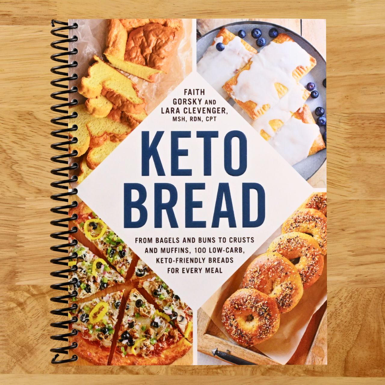 Keto Bread: From Bagels and Buns to Crusts and Muffins, 100 Low-Carb, Keto-Friendly Breads for Every Meal (Keto Diet Cookbook Series) (Spiral bound) Happy Coil spiral bound book