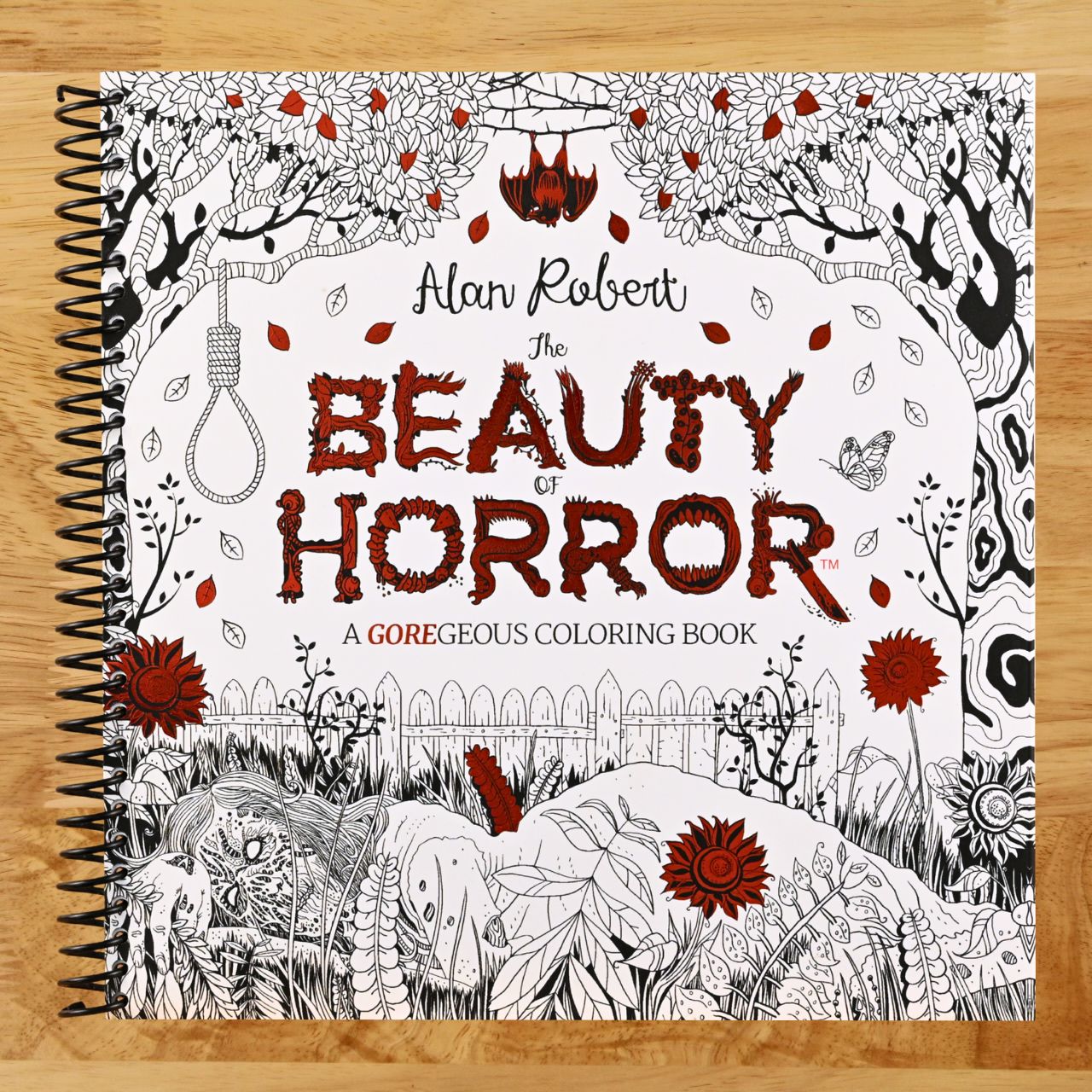 The Beauty of Horror 1: A GOREgeous Coloring Book (Spiral bound) Happy Coil spiral bound book