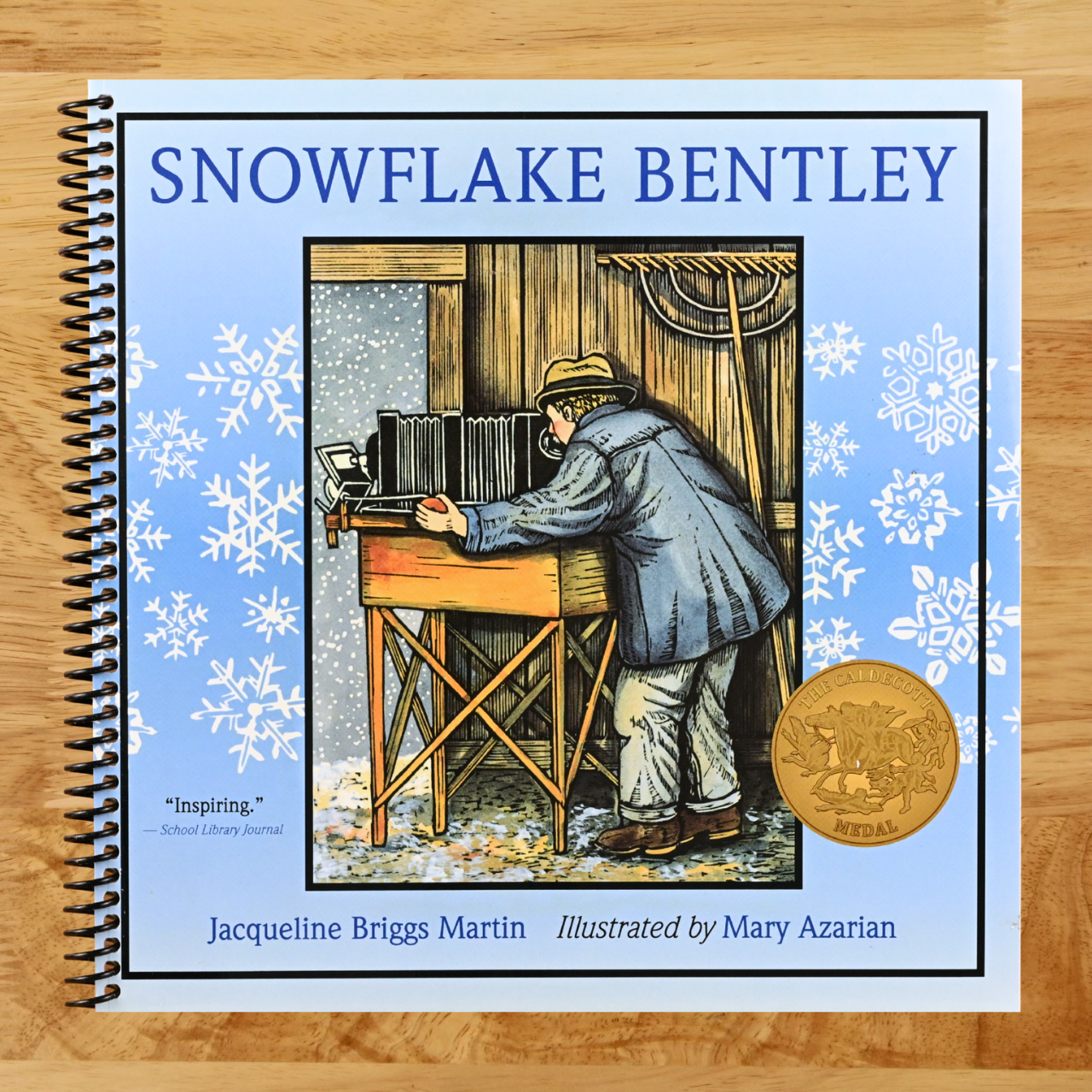 Snowflake Bentley: An Inspiring True Story About Snowflakes and Curiosity for Children (Ages 4–8) (Spiral bound) Happy Coil spiral bound book