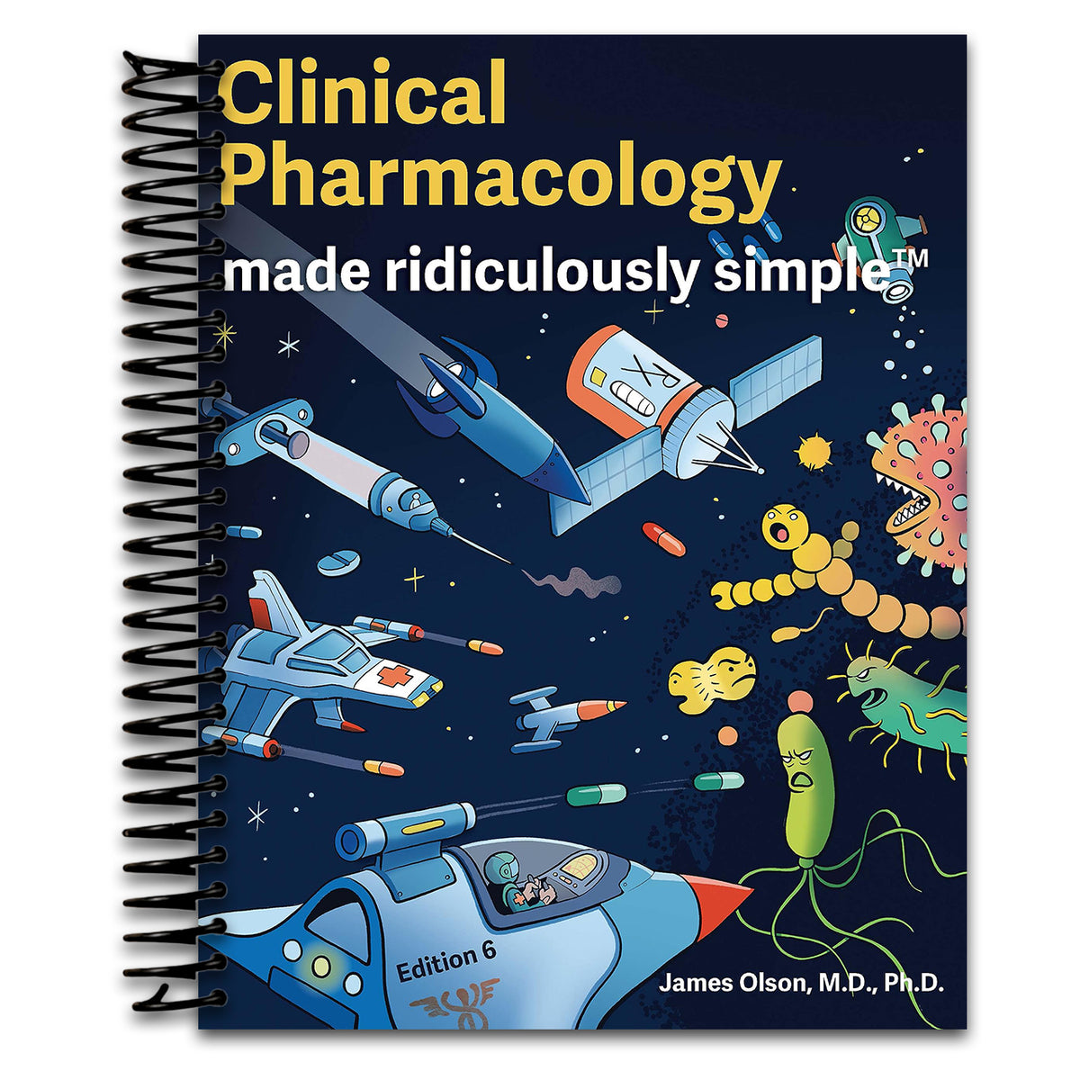 Clinical Pharmacology Made Ridiculously Simple: Color Edition   (Spiral bound)