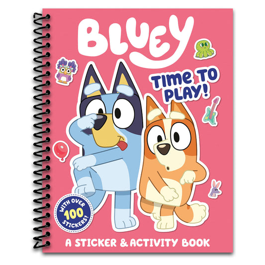 Bluey: Time to Play!: A Sticker & Activity Book   (Spiral bound)