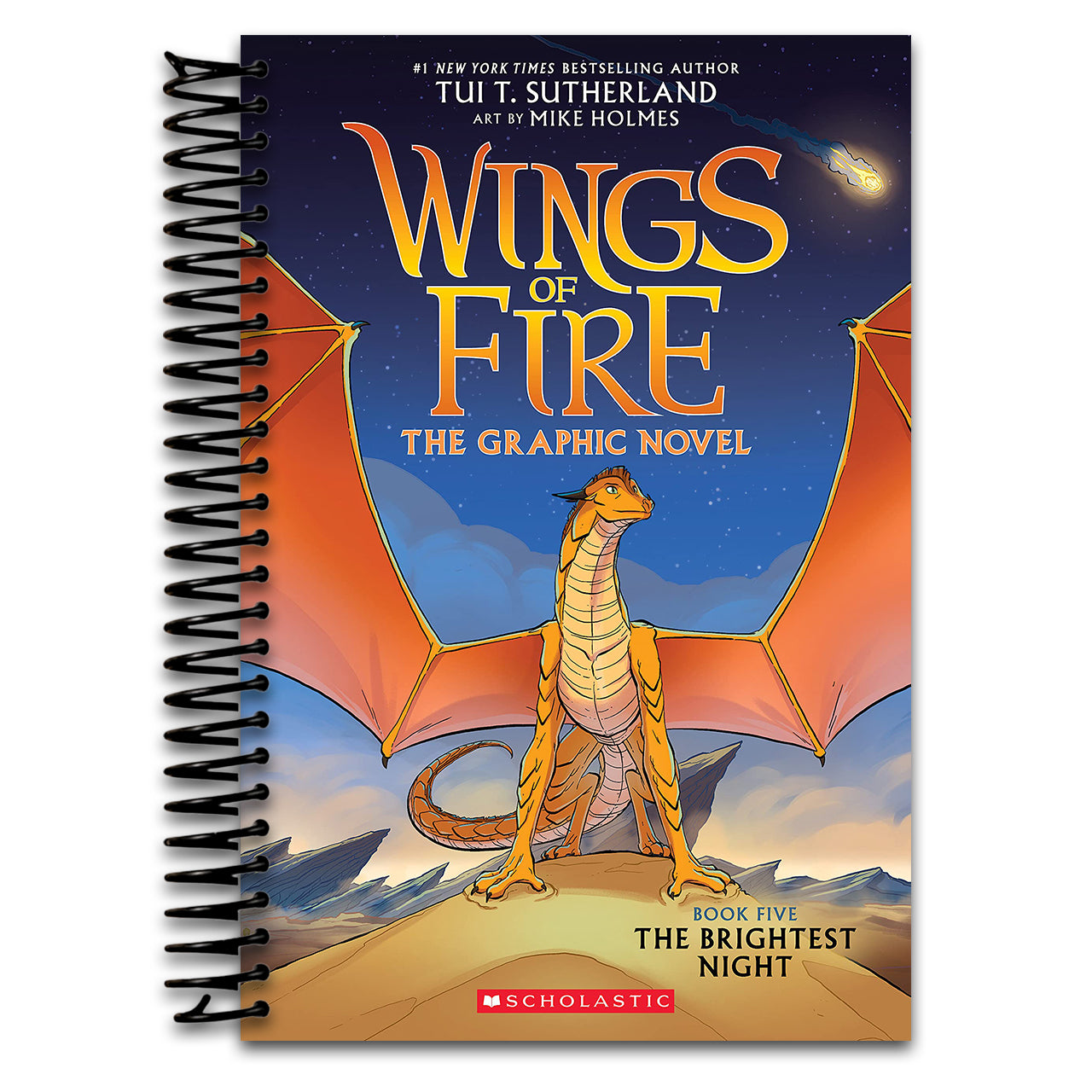 Wings of Fire: The Brightest Night: A Graphic Novel (Wings of Fire Graphic Novel #5) (5) (Spiral bound) Happy Coil spiral bound book