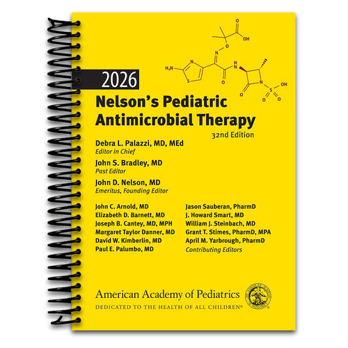 2026 Nelson's Pediatric Antimicrobial Therapy (Spiral bound) Happy Coil spiral bound book