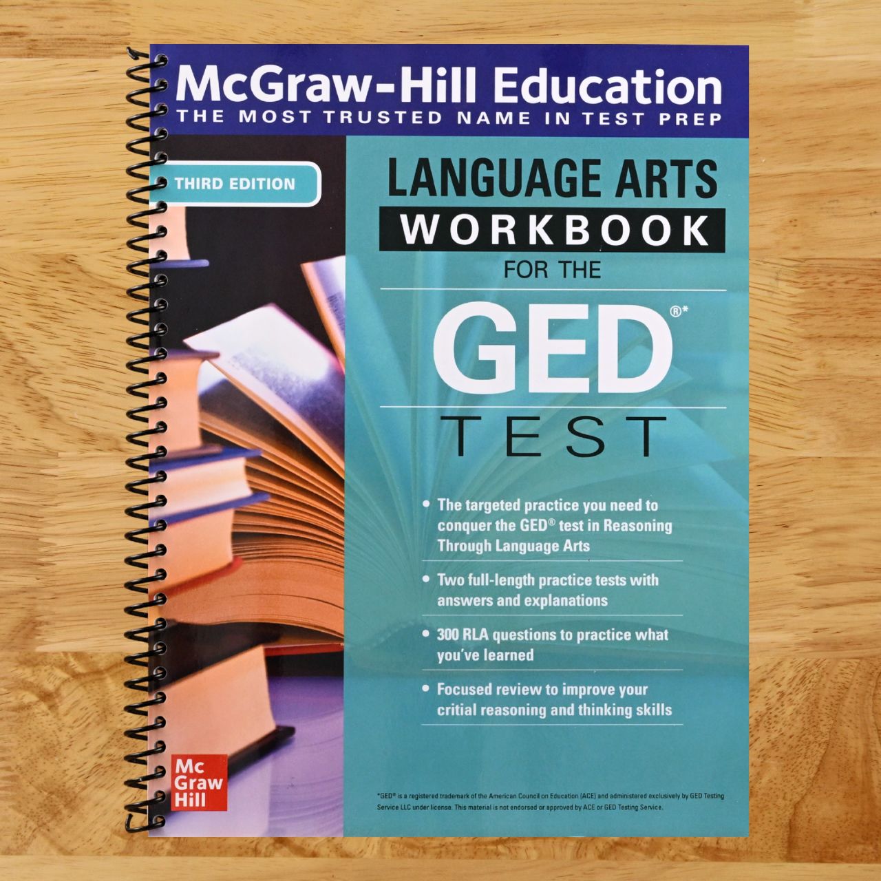 McGraw-Hill Education Language Arts Workbook for the GED Test, Third Edition (Spiral bound) Happy Coil spiral bound book