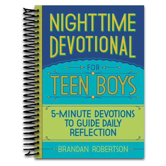 Nighttime Devotional for Teen Boys: 5-Minute Devotions to Guide Daily Reflection   (Spiral bound)