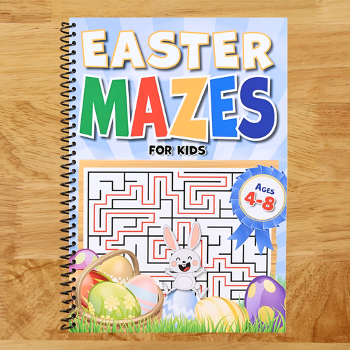 Easter Mazes For Kids Ages 4-8: 90+ Mazes over 3 Difficulty Levels. Best Kids Easter Basket Stuffers. Fun Maze Book For Kids 4-6, 6-8 (Easter Basket Stuffers For Kids)