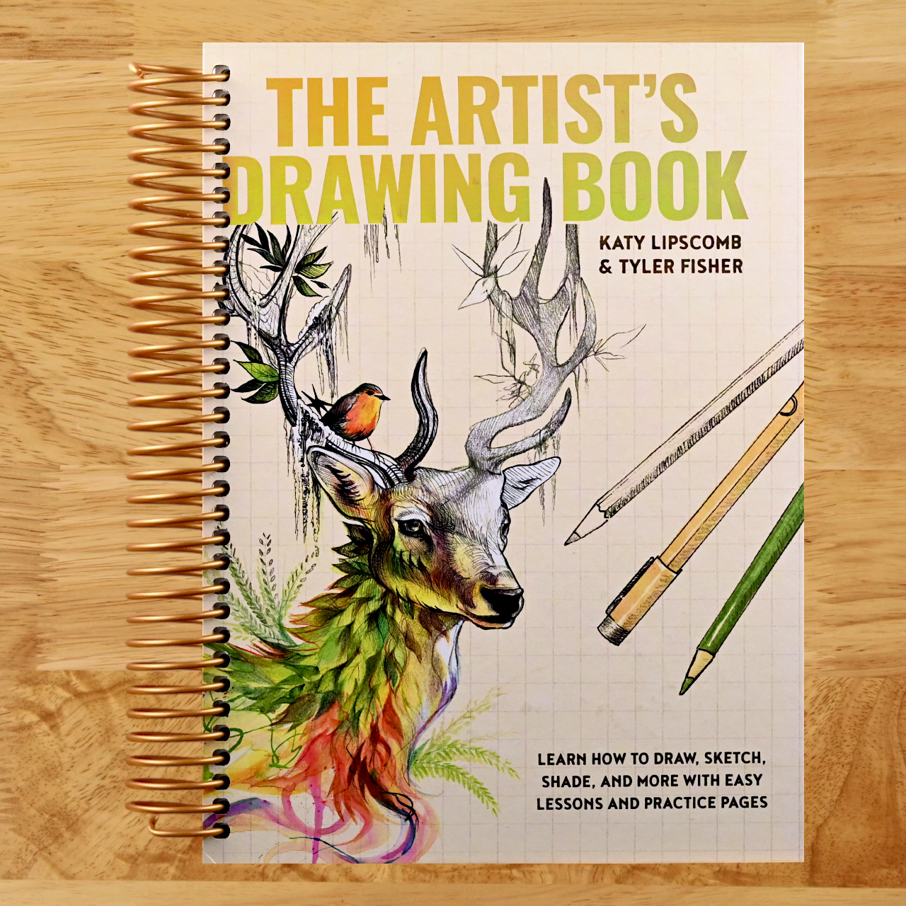 The Artist's Drawing Book: Learn How to Draw, Sketch, Shade, and More with Easy Lessons and Practice Pages (Spiral bound) Happy Coil spiral bound book