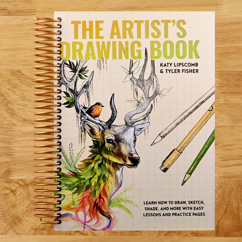 The Artist's Drawing Book: Learn How to Draw, Sketch, Shade, and More with Easy Lessons and Practice Pages (Spiral bound) Happy Coil spiral bound book