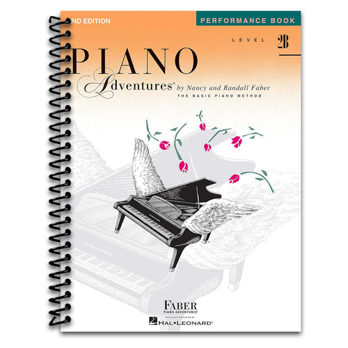 Piano Adventures: Performance Book - Level 2B, 2nd Edition | Educational Sheet Music for Piano Students | Songbook for SMP Level 2 | Faber Piano Book with Late Elementary Piano Solos (Spiral bound) Happy Coil spiral bound book