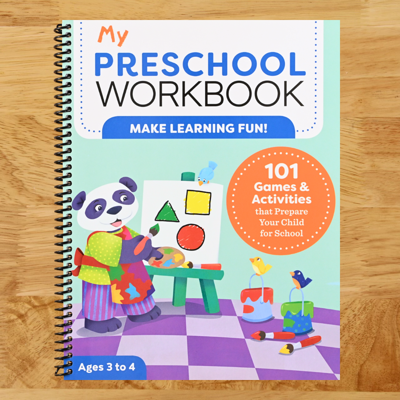 My Preschool Workbook: 101 Games & Activities that Prepare Your Child for School (Spiral bound) Happy Coil spiral bound book