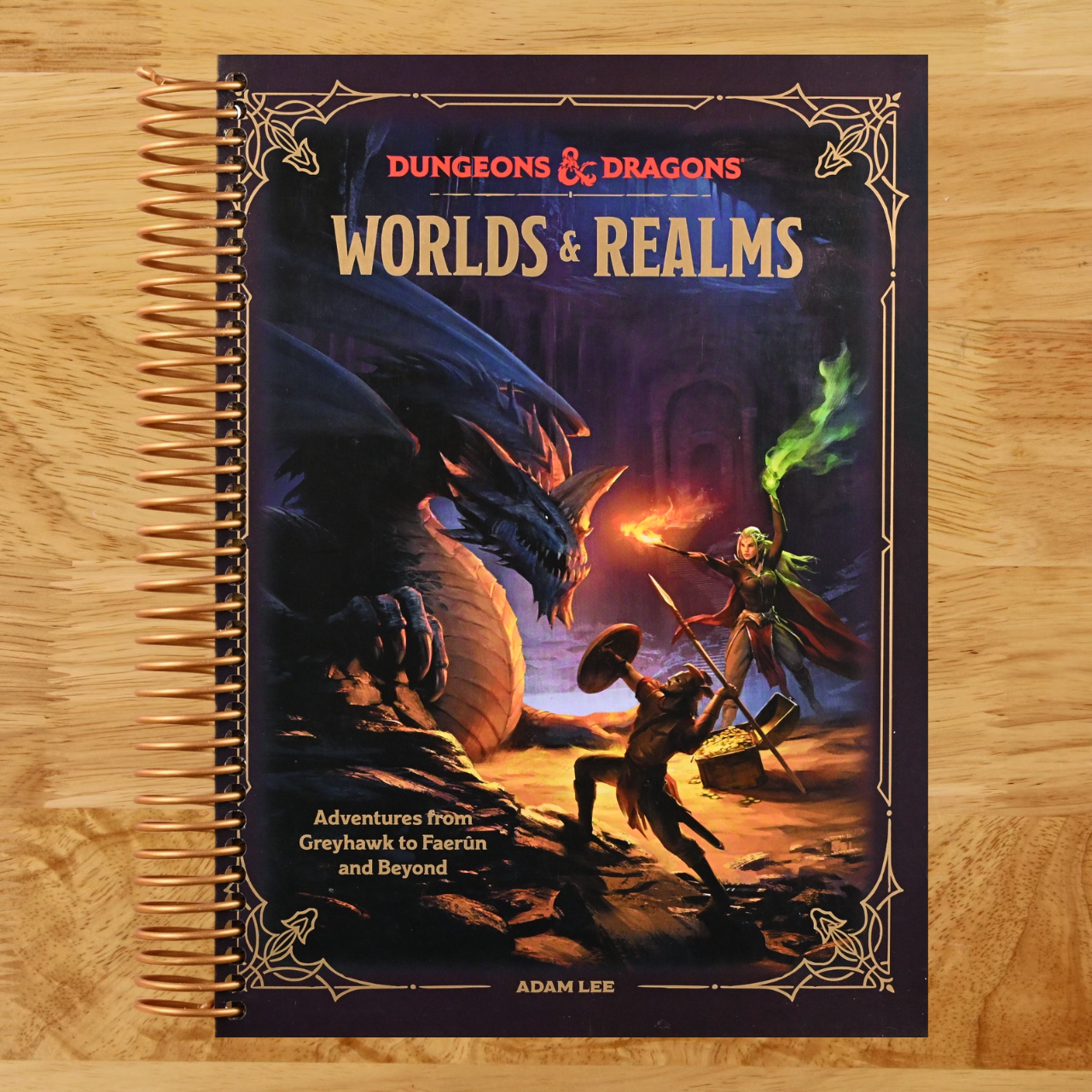 Dungeons & Dragons Worlds & Realms: Adventures from Greyhawk to Faerûn and Beyond (Spiral bound) Happy Coil spiral bound book