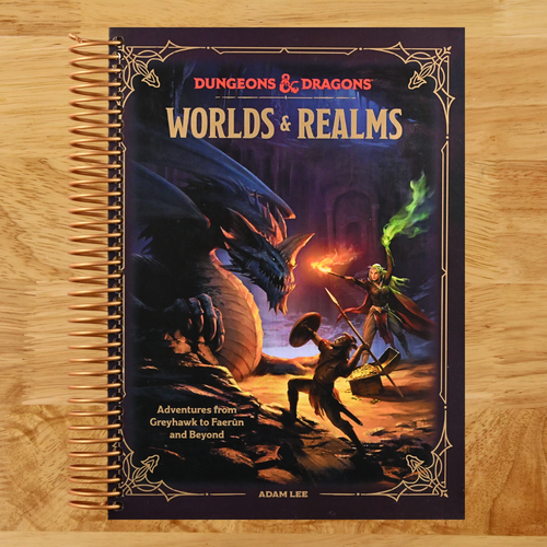 Dungeons & Dragons Worlds & Realms: Adventures from Greyhawk to Faerûn and Beyond (Spiral bound) Happy Coil spiral bound book